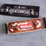 Krentenwegge met logo in geschenkdoos